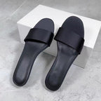 Damen Bequeme Slides mit breitem Riemendesign EB