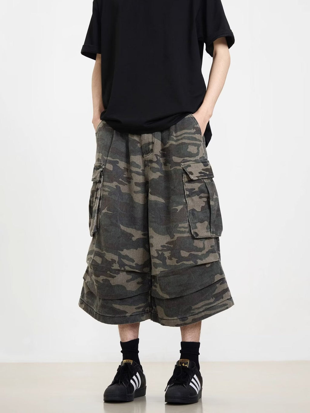 Modische Cargo-Shorts für Herren mit lockerer Passform
