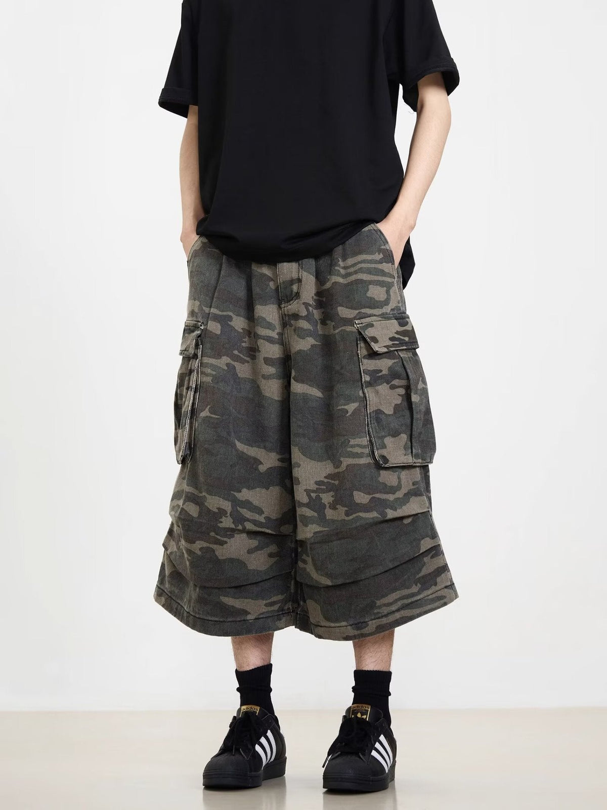 Modische Cargo-Shorts für Herren mit lockerer Passform