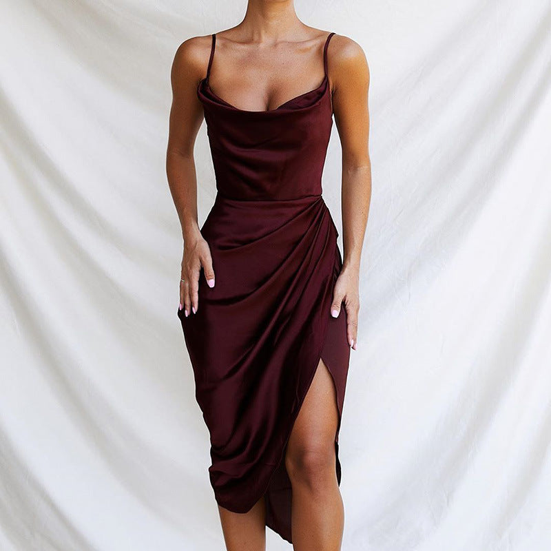 Damen Abendkleid mit Drapierung EB