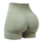 Damen Hochbundige Fitness Shorts mit innovativer Formgebung EB
