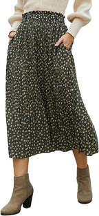 Damen Maxirock mit modischem Animal Print EB