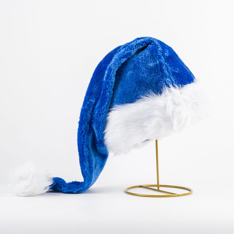 Weihnachtsmütze mit Plüschbesatz