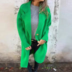 Damen Oversized Wollmantel mit eleganten Details EB