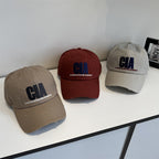 Herren-Baseballcap mit Distressed-Optik und Motivations-Stickerei
