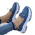 Damen Atmungsaktive Freizeitschuhe mit rutschfester Sohle und elegantem Design EB