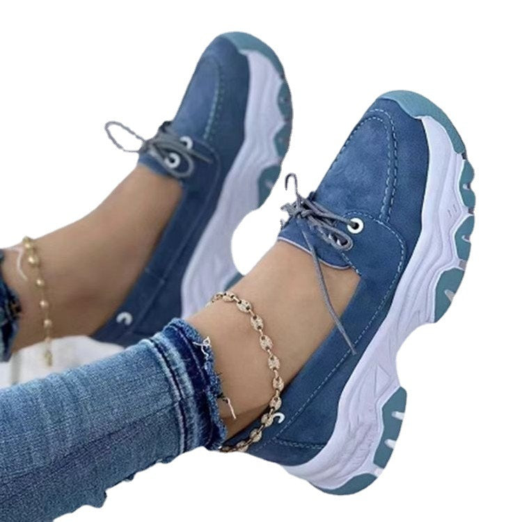 Damen Atmungsaktive Freizeitschuhe mit rutschfester Sohle und elegantem Design EB