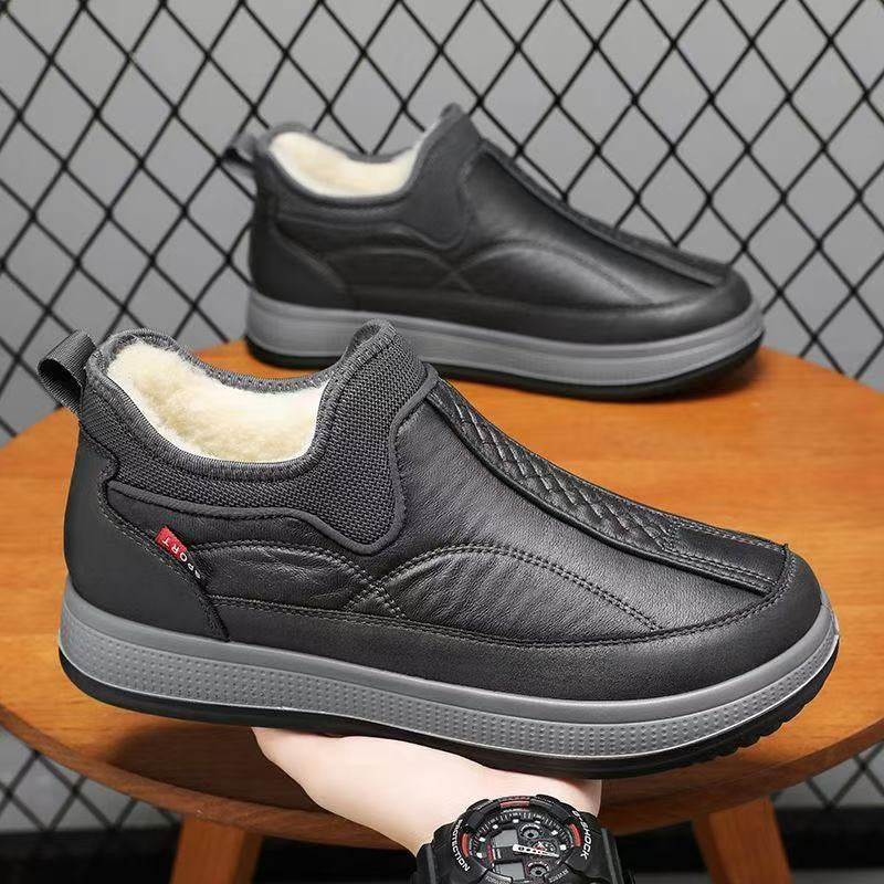Damen Bequeme Lammfell gefütterte Slipper Schuhe EB