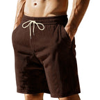 Herren-Bermudashorts mit elastischem Bund und Kordelzug