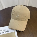 Herren-Baseballkappe im Distressed-Look