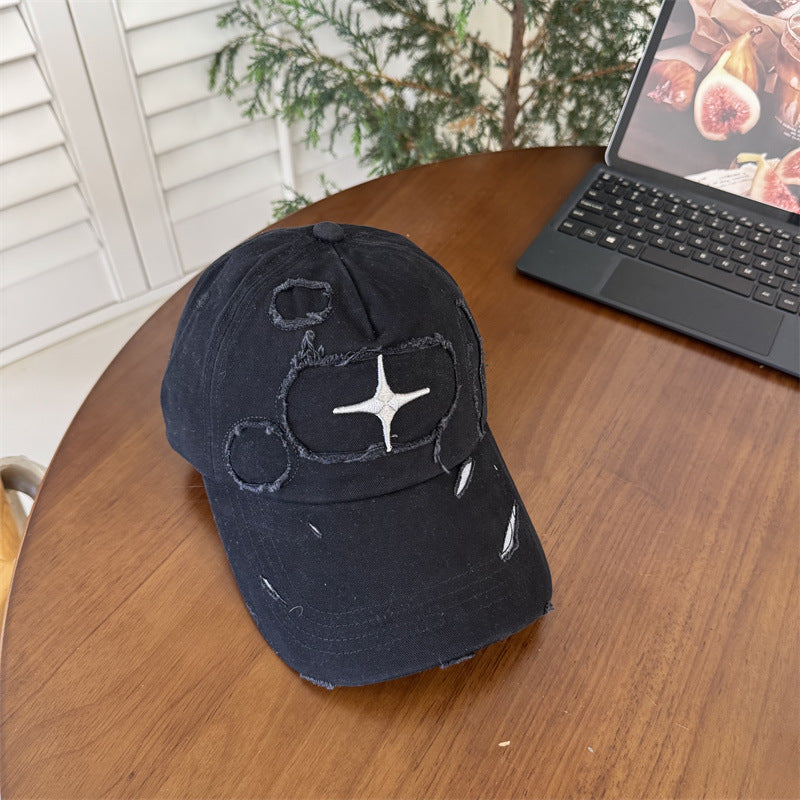 Herren-Baseballkappe im Used-Look