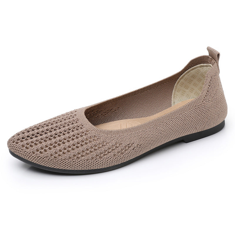Damen Bequeme Ballerinas aus atmungsaktivem Netzmaterial EB