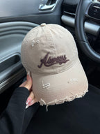 Damen-Baseballkappe mit Distressed-Grafik