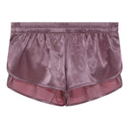 Kurze Satin-Schlafshorts für Herren mit Seitenschlitz