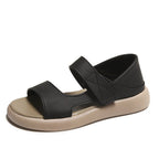 Damen bequeme Riemensandalen mit verstellbarem Klettverschluss EB