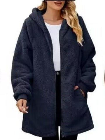 Damen kuschelige Fleecejacke EB