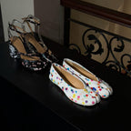 Damen Ballerinas mit verspielt buntem Punktedesign EB