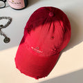 Damen Baseballcap im Distressed-Look