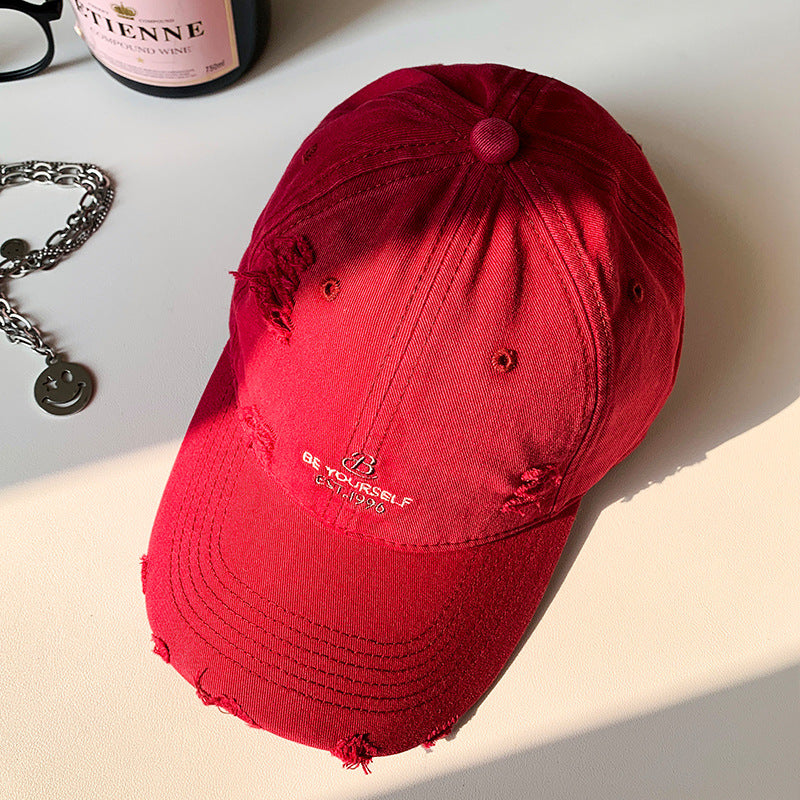 Damen Baseballcap im Distressed-Look
