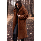 Damen Kuscheliger Teddy-Mantel EB