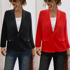 Damen Elegant geschnittene Blazerjacke mit praktischen Taschen EB