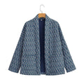 Damen Kimono-Jacke mit traditionellem Muster und bequemer Passform EB