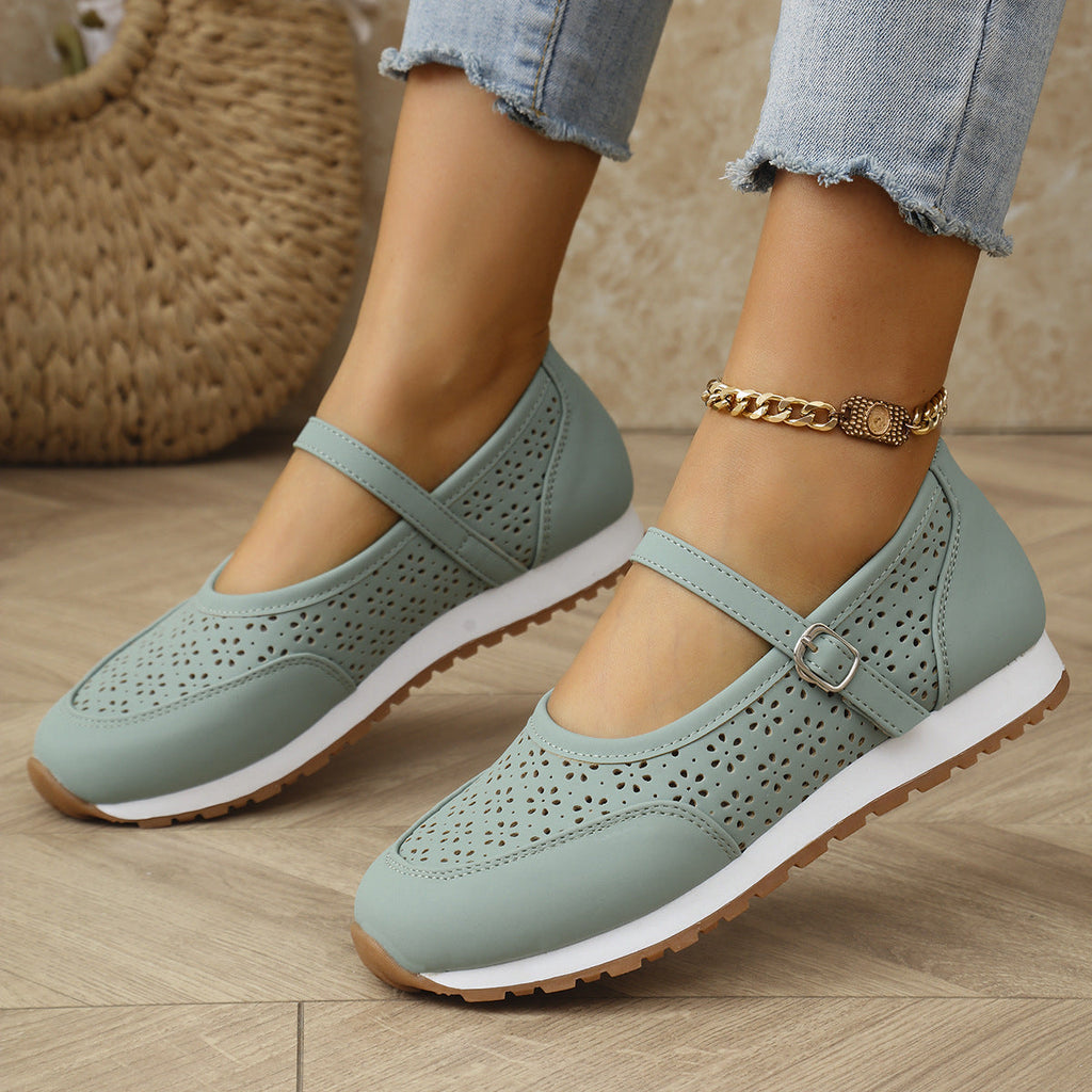 Damen Bequeme Slip-On mit perforiertem Design EB