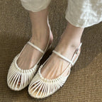 Damen Ballerinas mit stilvollem Streifenmuster und komfortabler Passform EB
