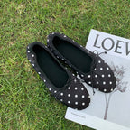 Damen Ballerinas mit femininem Schleifenakzent und weicher Innensohle EB