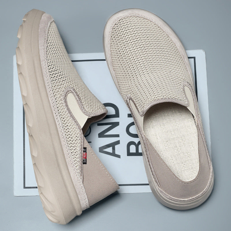Damen Bequeme Mesh-Slipper mit elastischem Einstieg und dämpfender Sohle EB