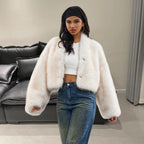 Damen Kunstfelljacke EB