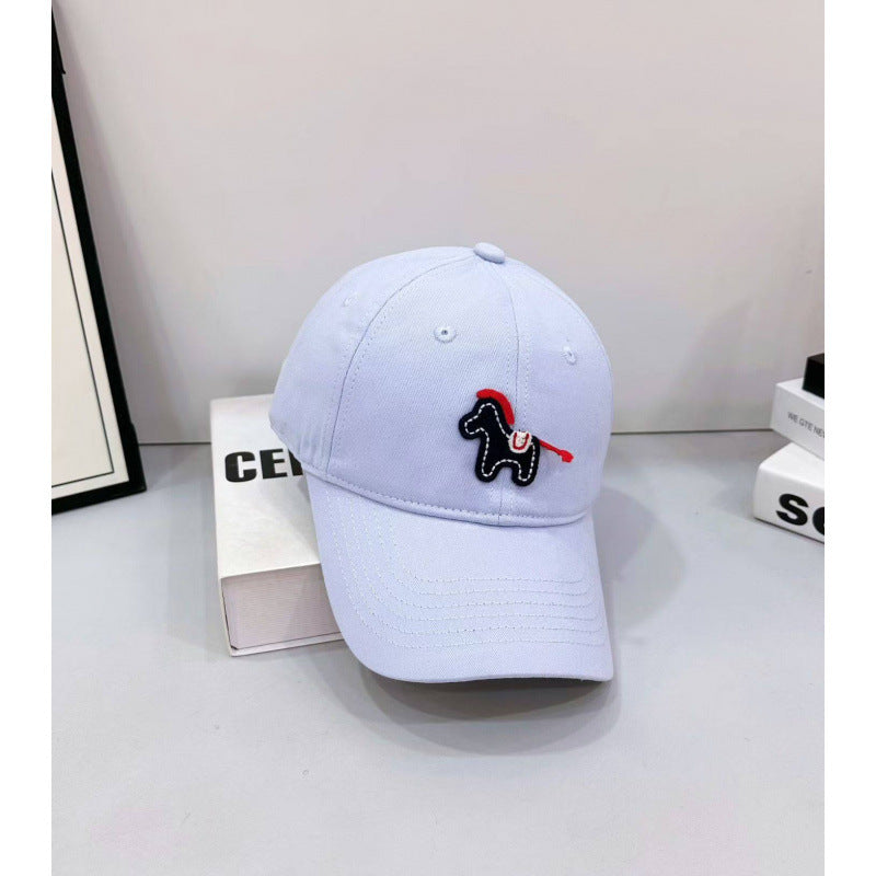 Verspielte Baseballkappe mit Pony-Stickerei