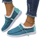 Damen Bequeme Slip-On Clogs mit kuscheligem Innenfutter und flexibler Sohle EB