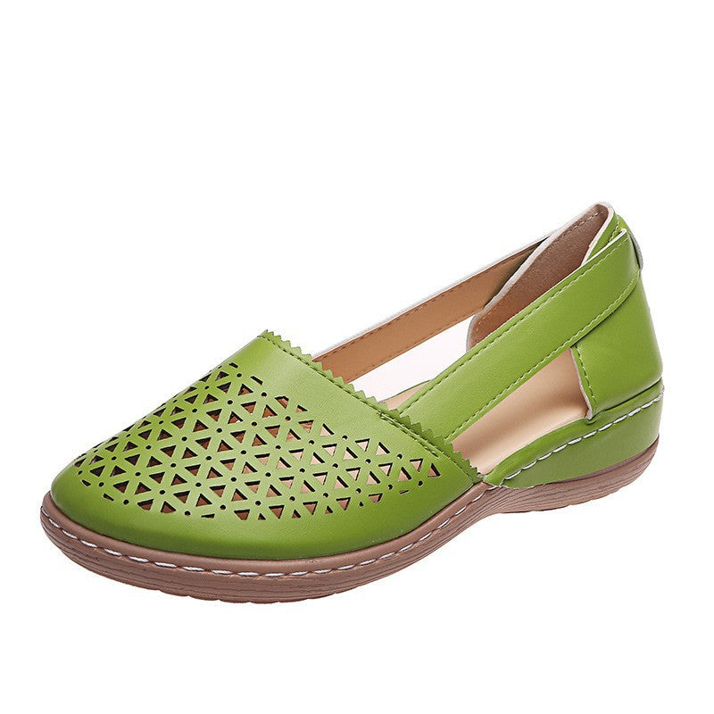 Damen Atmungsaktive Slip-On Sandalen mit seitlicher Öffnung und modischem Design EB