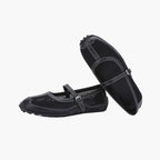 Damen Ballerinas mit elegantem Riemchen und atmungsaktivem Obermaterial EB