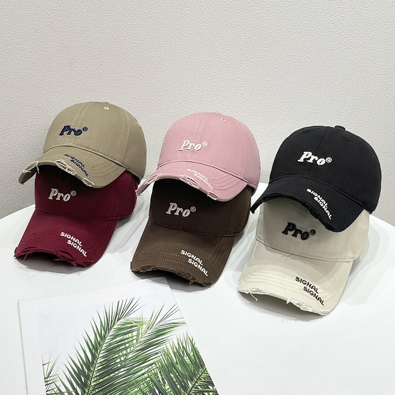 Damen Baseballcap im Distressed-Look