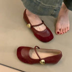 Damen elegante Ballerinas mit modischem Riemchen und geschmackvollem Metallic-Detail EB