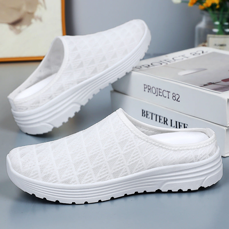 Damen Bequeme Clogs mit rutschfester Sohle und atmungsaktivem Obermaterial EB