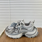 Damen Sportliche Laufschuhe mit atmungsaktiver Mesh-Oberfläche und dämpfender Sohle EB