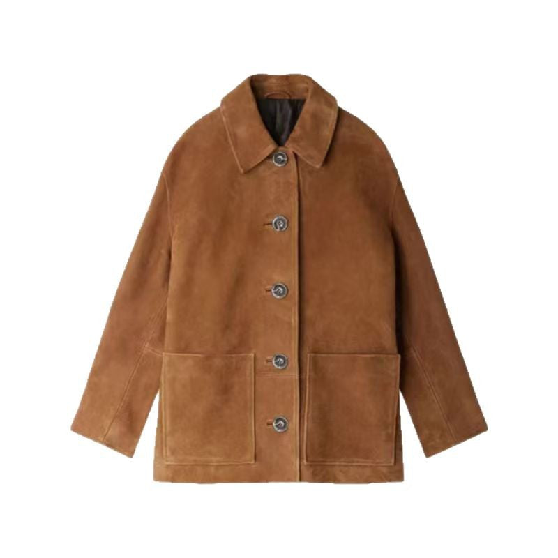 Damen Herrenmode Wildlederjacke EB