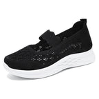 Damen Bequeme Slip-On Ballerinas mit floralen Details EB