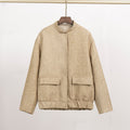Damen Glitzerjacke mit praktischen Taschen und elastischem Saum EB