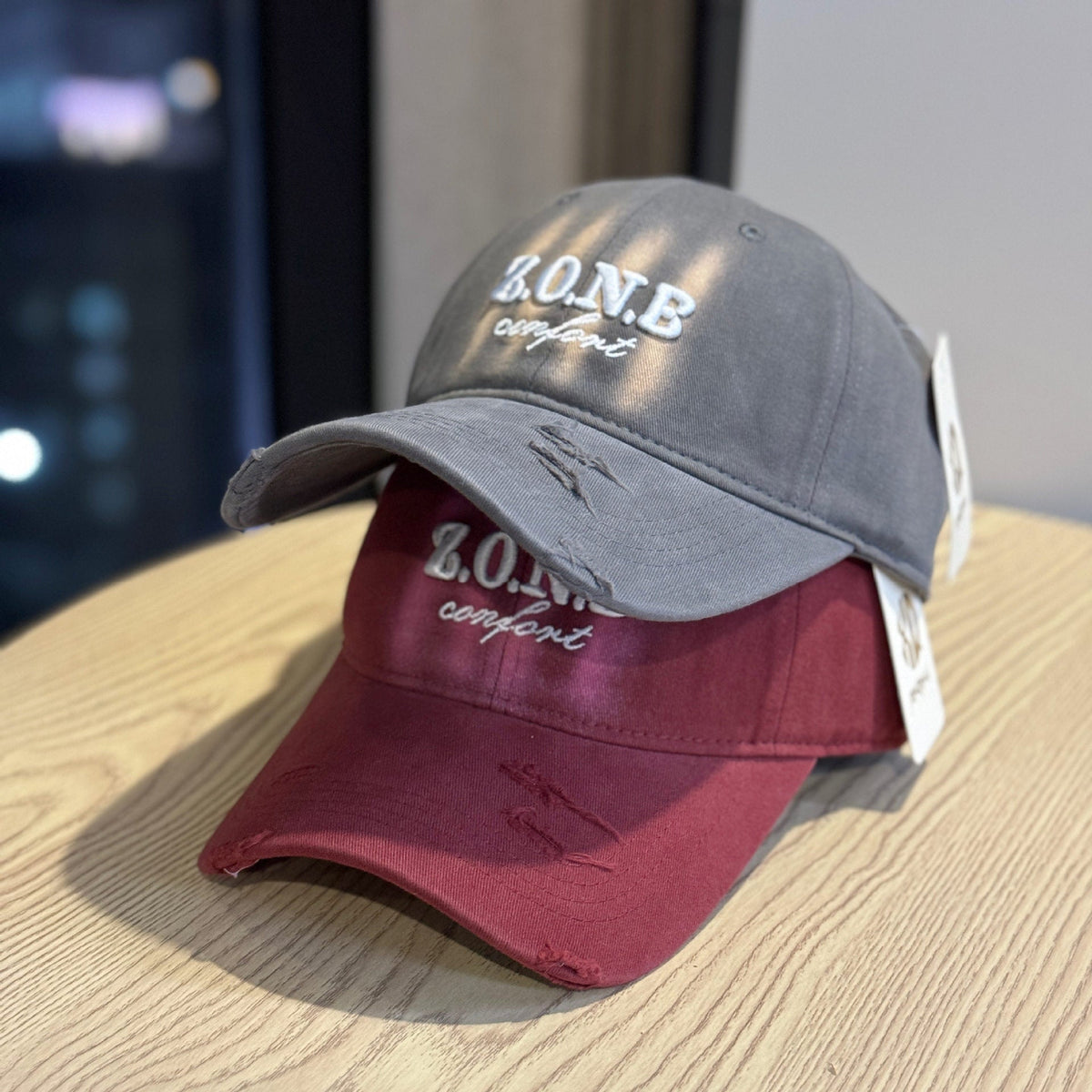 Unisex Distressed-Baumwoll-Baseballcap
