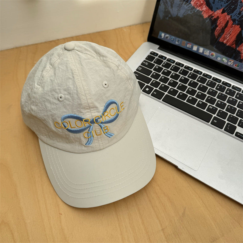Damen-Baseballcap mit Schleifendetail und Stickerei