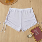 Damen Sportliche Badeshorts mit verstellbarem Rüschendetail EB