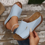 Damen bequeme Clogs mit ergonomischer Fußbett und modischem Riemendesign EB