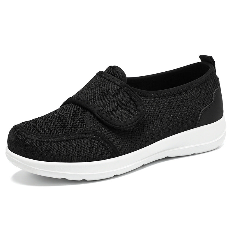 Damen Bequeme Freizeitschuhe mit praktischem Klettverschluss und atmungsaktivem Mesh-Obermaterial EB