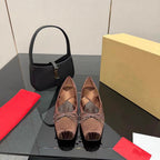 Damen Ballerinas mit modischem Kreuzriemendesign und perforierter Oberfläche EB