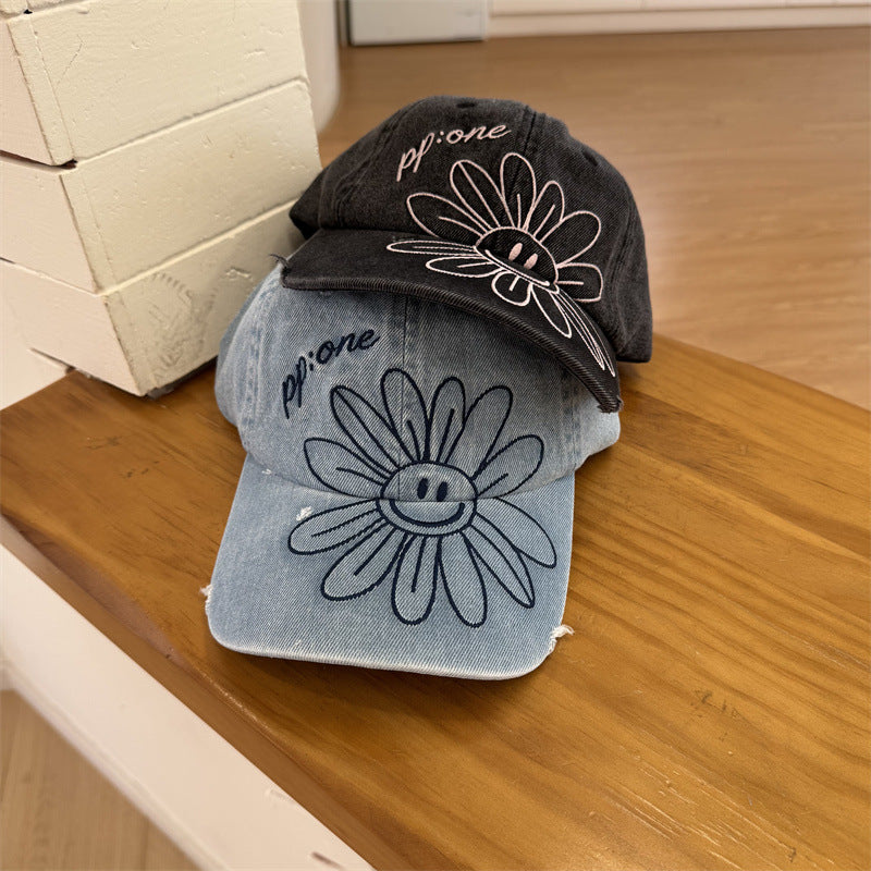 Unisex Graphic Denim Cap