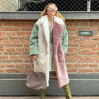 Damen Langhaarmantel aus weichem Teddyfell EB